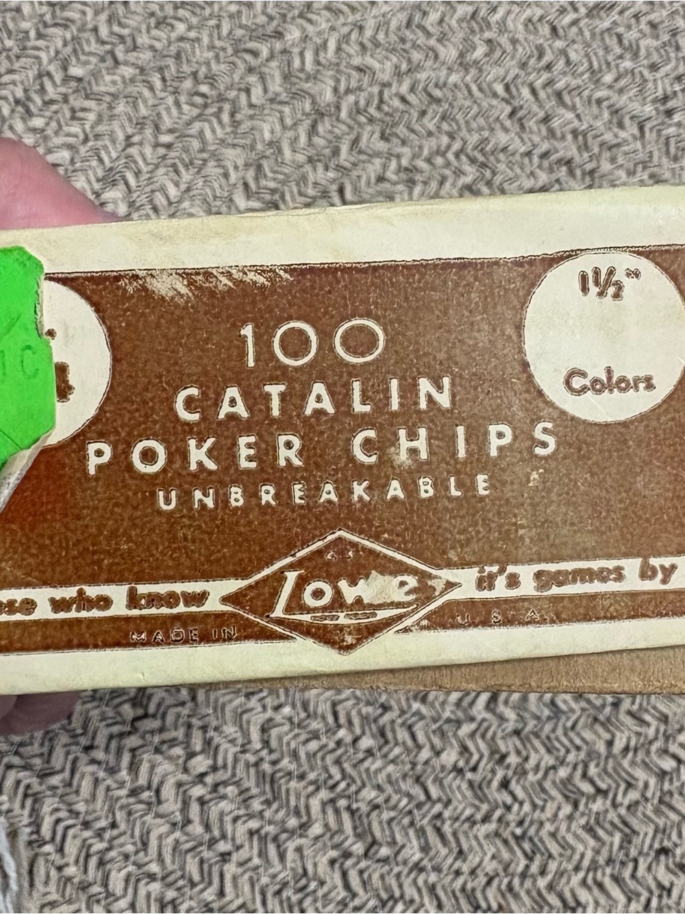 100 Catalin Poker Chips - Unbreakable Red and Yellow Made in USA